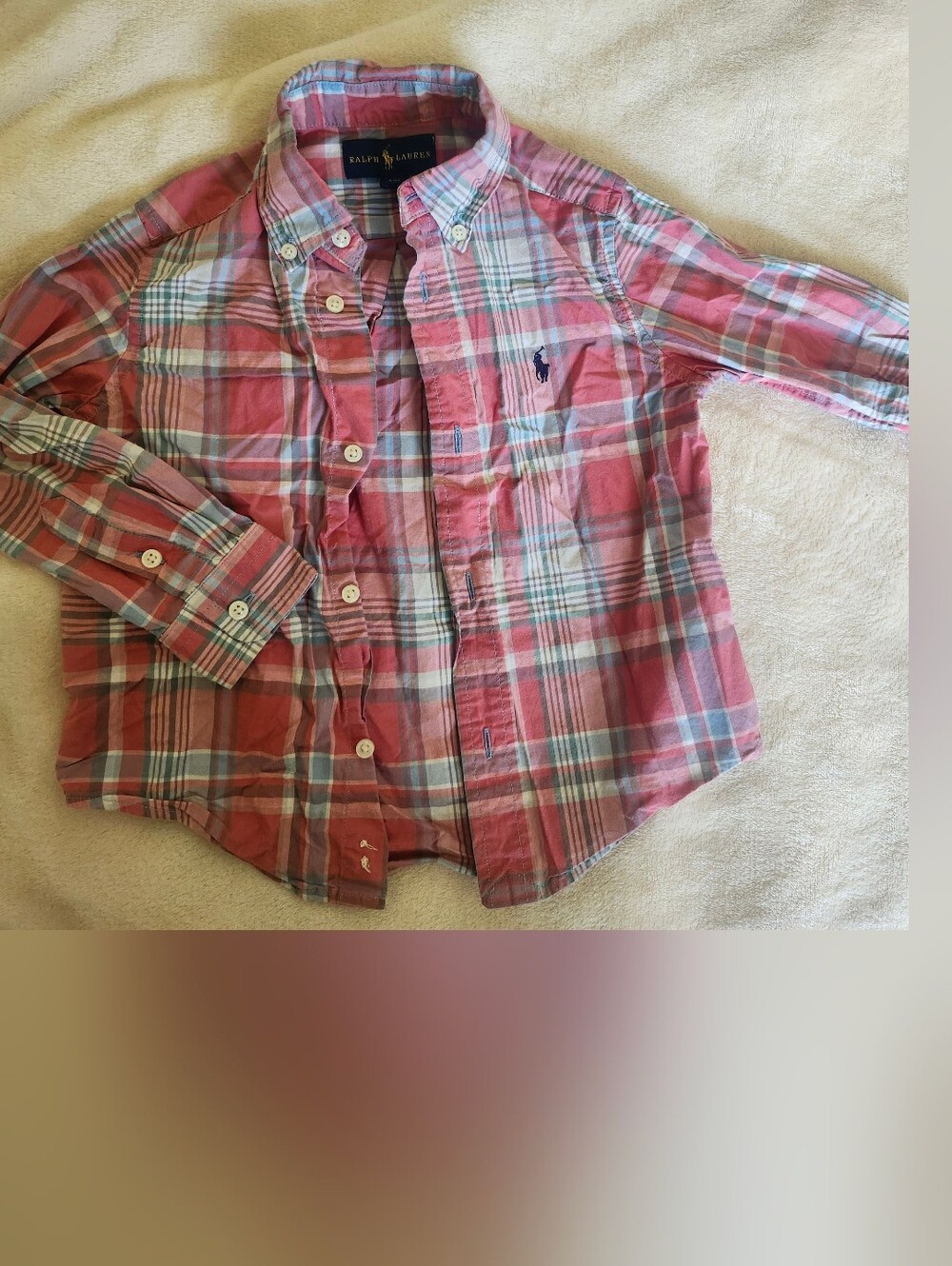 Ralph Lauren Red Plaid Button-Down Shirt